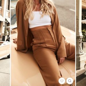 12th Tribe - HALLEY BRONZE SATIN TROUSERS